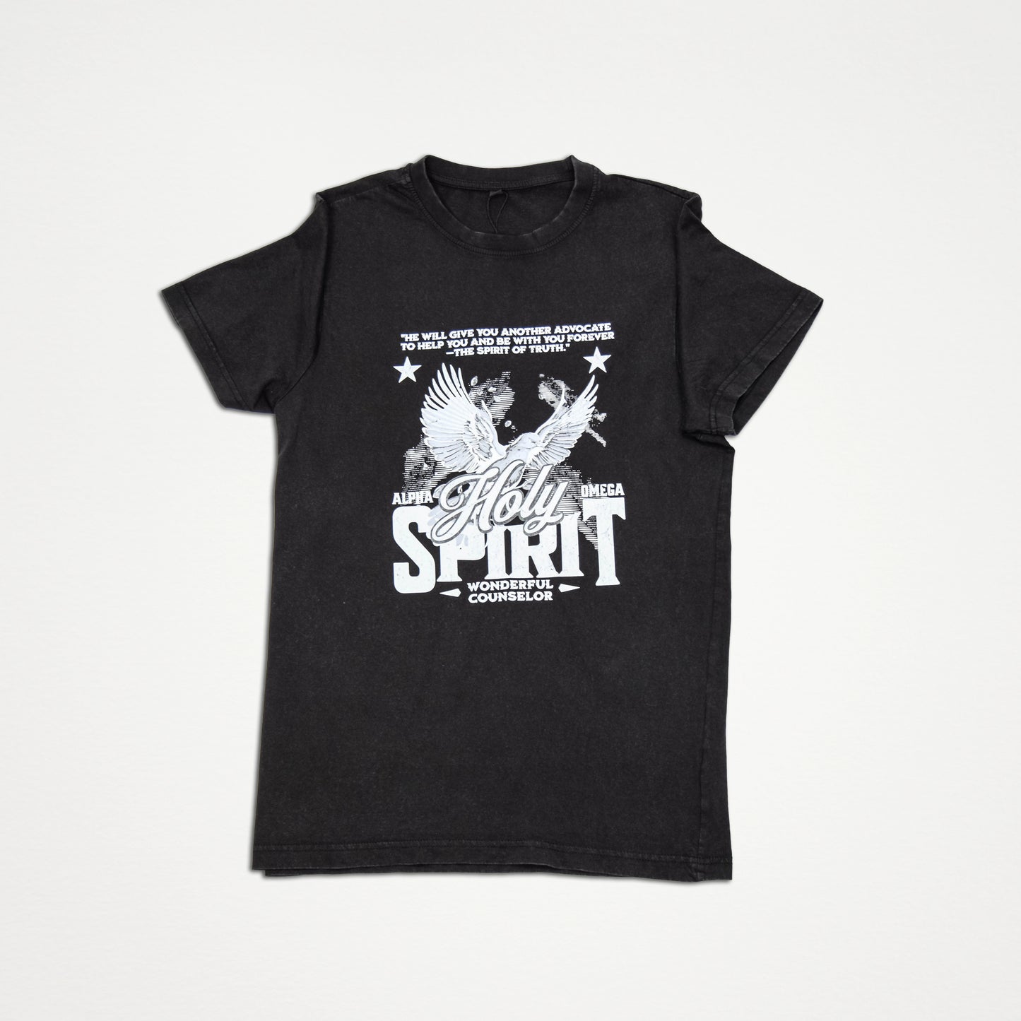 HOLY SPIRIT ACID WASHED TSHIRT